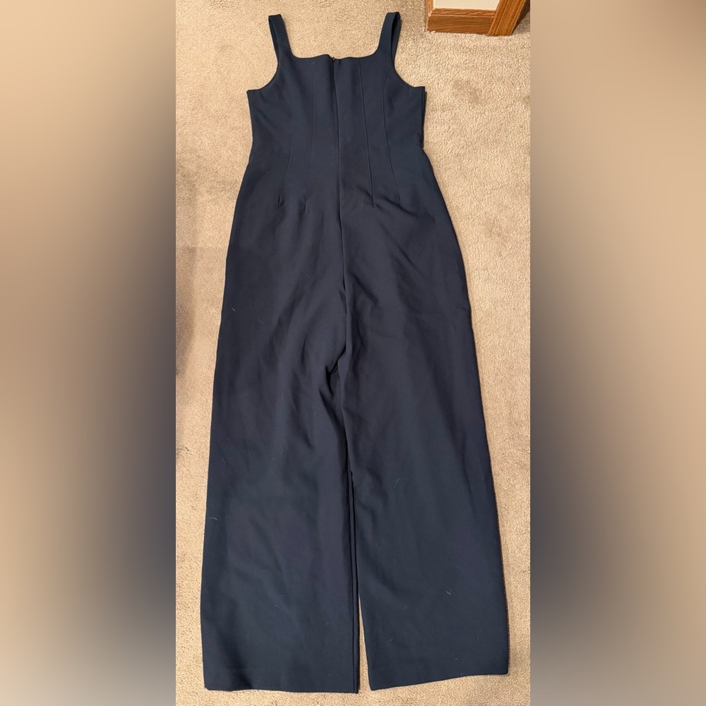 Abercrombie & Fitch Black Square-Neck Wide-Leg Jumpsuit Size Medium BNWT - Picture 5 of 5
